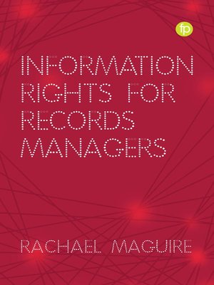 cover image of Information Rights for Records Managers